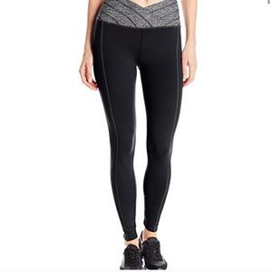 Oiselle Meter Tight in Black and Grey
